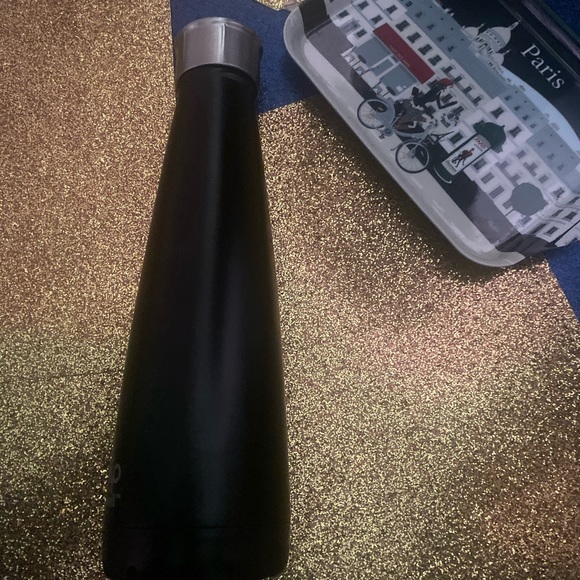 SIP BY SWELL BLK SLVR WATER Bottle WARM-COLD GUC - Picture 2 of 10